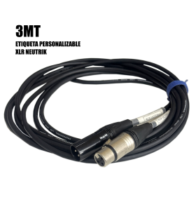 Cable XLR HM - Personalizable
