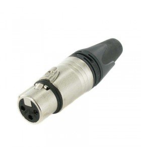 CONECTOR XLR NEUTRIK HEMBRA VOLANTE PLATA