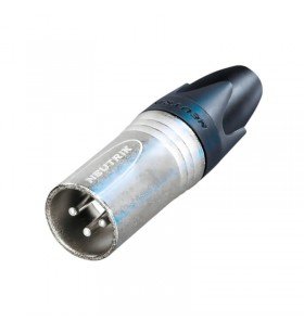CONECTOR XLR NEUTRIK MACHO VOLANTE PLATA
