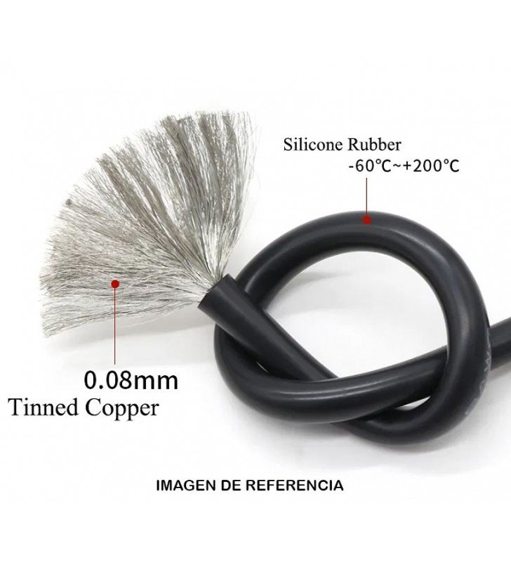 Cable AWG14 - Azul - Siliconado - Superflexible